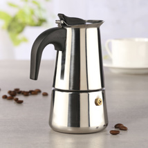 Stainless Steel Stovetop Espresso Maker for 2 cups
