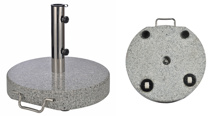 Schirmständer aus Granit - ca. 30kg Maße: ca. 45 x 7,4cm, rund