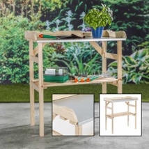 wooden planting table size: 82 x 78 x 38cm