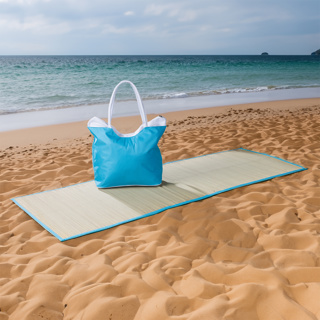 Strandtasche mit Strandmatte Strohmatte: 60 x 180 cm