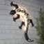Solar Wandlicht Gecko mit 10 LED Maße: ca. 72 x 32cm 