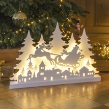 Silhouette single reindeer with 40 warm white LEDs size: ca. 60 x 8 x 40,5 cm