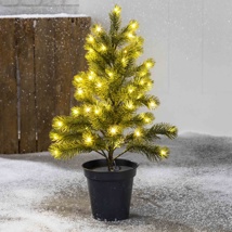 Künstlicher Weihnachtsbaum mit 50 LEDs ca. 15 x 15 x 55cm 