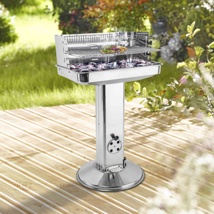 Charcoal BBQ cooking height: 74-88cm