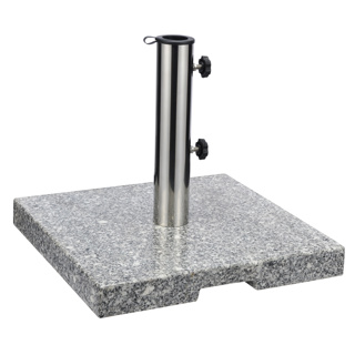 Schirmständer aus Granit - ca. 20kg Maße: ca. 40 x 40 x 5cm,eckig