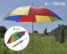 3 Part Golf Umbrella Heigth ca. 180 cm