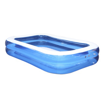 Familien Pool, transparent-blau Maße: ca. 211 x 132 x 46cm