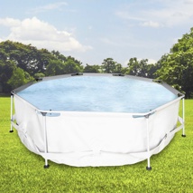 Stahlrahmen-Pool, rund, mit Filterpumpe Durchmesser: ca. 305 cm; Höhe ca. 76 cm