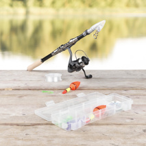 fishing set with carbon rod
