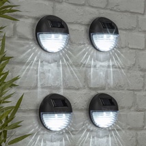 LED Solar-Wandleuchten, 4er Set Maße: je ca. 11 x 4,5cm