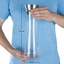Wasserkaraffe aus Glas, 1 Liter mit praktischem Ausgießer