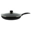 Alu Frying Pan 28 cm with Glass Lid "all flat bottom"