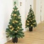 3er Set Weihnachtsbaum und -Kranz, beleuchtet Höhe 90cm, Durchmesser 45cm