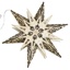 Illuminated Wooden Carved Star with 6 warm white LEDs; Ø appr. 30 cm