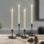 set of 4pcs candle with flame assorted