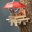 squirrel feeder with umbrella size: 18 x 21,2 x 17,2cm