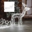 LED Illuminated Reindeer with Sleigh Overall size: 130 x 32 x 67cm