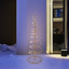 LED Spiral-Tannenbaum 120 cm mit 100 warm weißen LEDs