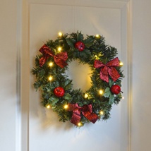 Artificial Illuminated Christmas Wreath