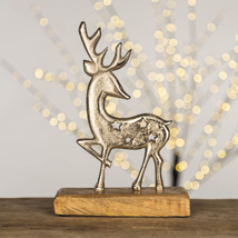 Reindeer with star cutouts