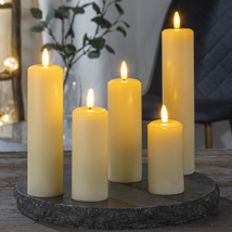 flameless LED candle 5er set