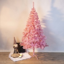 Weihnachtsbaum 180cm hoch, rosa mit Metallständer und Ästen aus Kunststoff