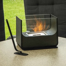 small U shape bio-ethanol table fireplace including fire killer
