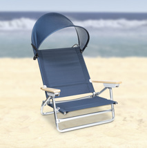 Beach chair with sun protection