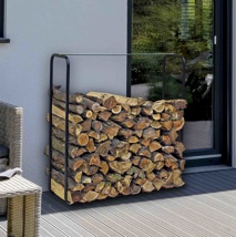 firewood holder size: 100 x 26 x 100cm