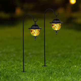 LED Solar Gartenstecker, 2er Set Maße: 18 x 15 x 70cm