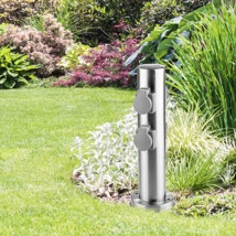 square column with socket outdoor