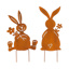 Set of two pcs rust easter deco 