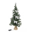 Weihnachtsbaum 75cm hoch, silber mit 20 warm weißen LEDs