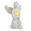 Solar Engel mit leuchtendem Kreuz Maße: ca. 16 x 14 x 22,5 cm