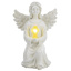 Solar Engel mit leuchtendem Kreuz Maße: ca. 16 x 14 x 22,5 cm