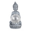 LED Solar Buddha mit Crackle Glaskugel Maße: ca. 11,5 x 9,5 x 19,5 cm