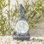 LED Solar Buddha mit Crackle Glaskugel Maße: ca. 11,5 x 9,5 x 19,5 cm