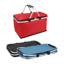 Collapsible Insulated Shopping Basket with cooler compartment
